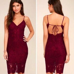 Lulu’s Extraordinary Love Black Lace Midi Dress | Medium